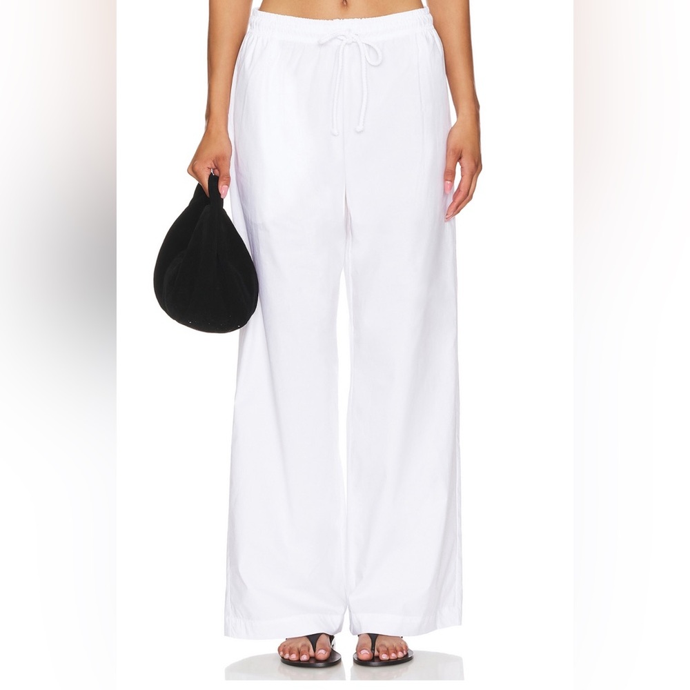 DONNI. Wide Leg cotton poplin Pants